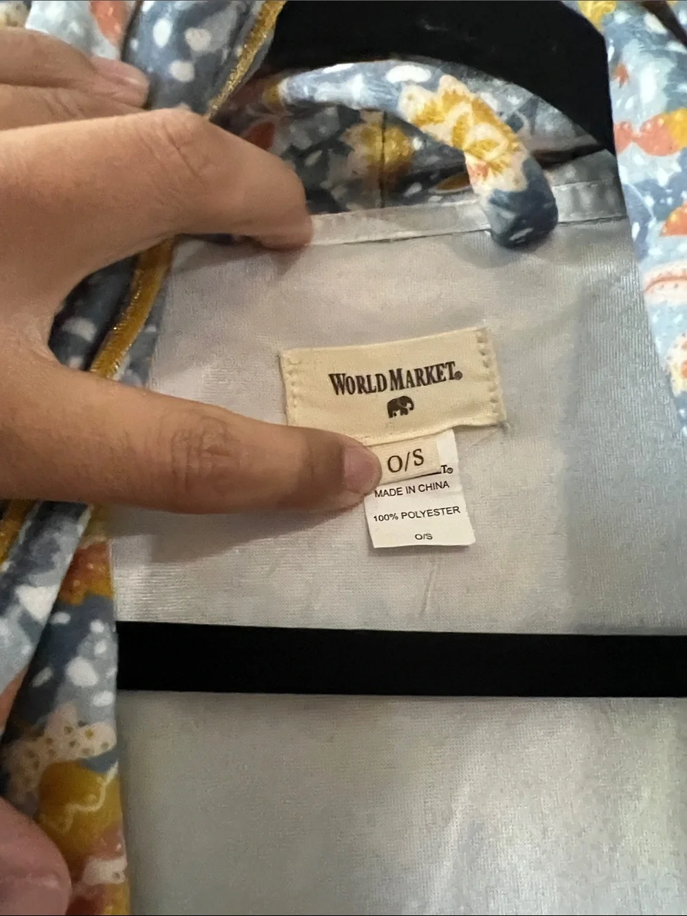 World Market O/S Velour Robe